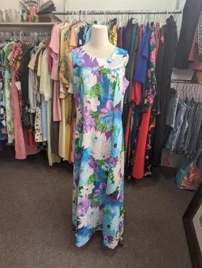 1970s Iconic Hawaiian Maxi Dress And Matching Button Up Shirt