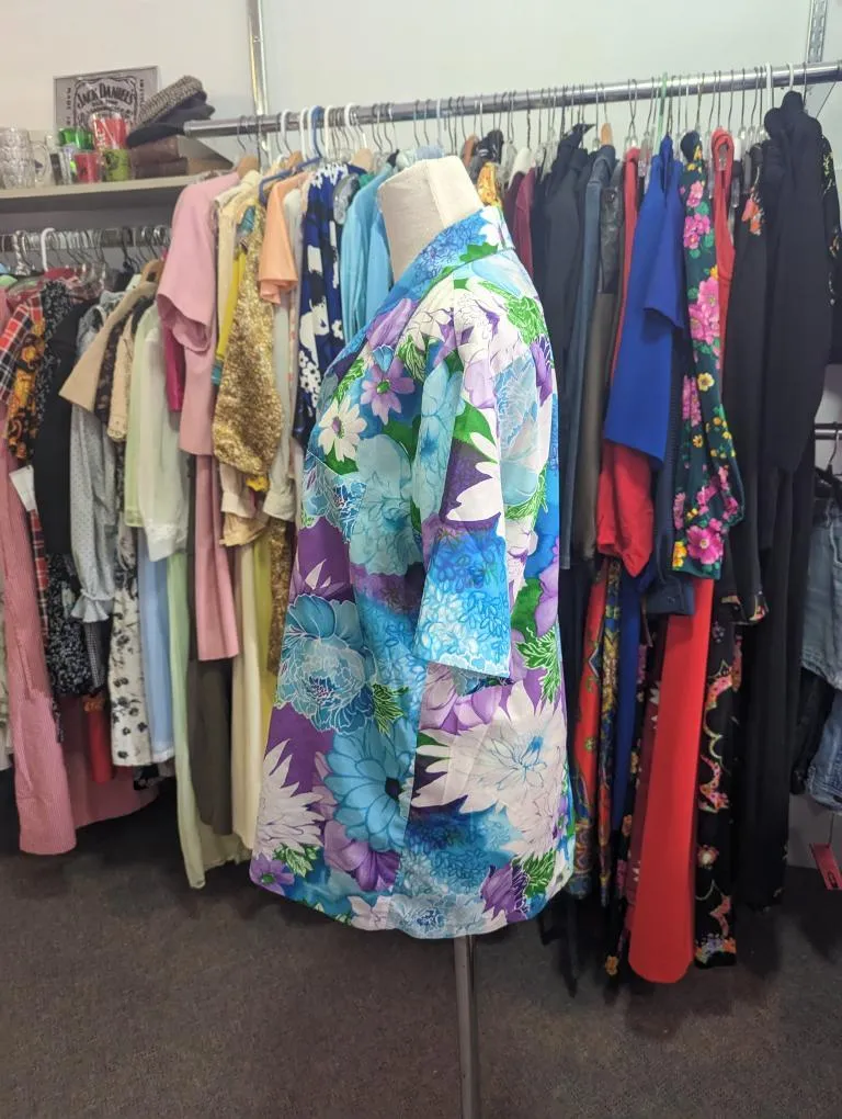 1970s Iconic Hawaiian Maxi Dress And Matching Button Up Shirt