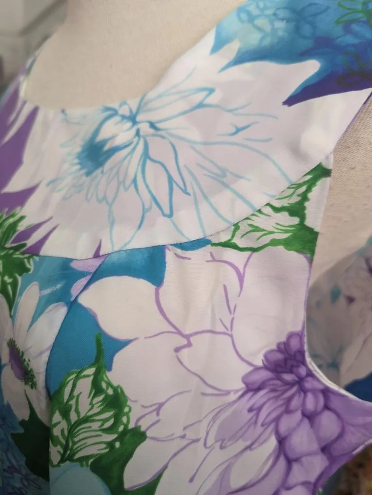 1970s Iconic Hawaiian Maxi Dress And Matching Button Up Shirt