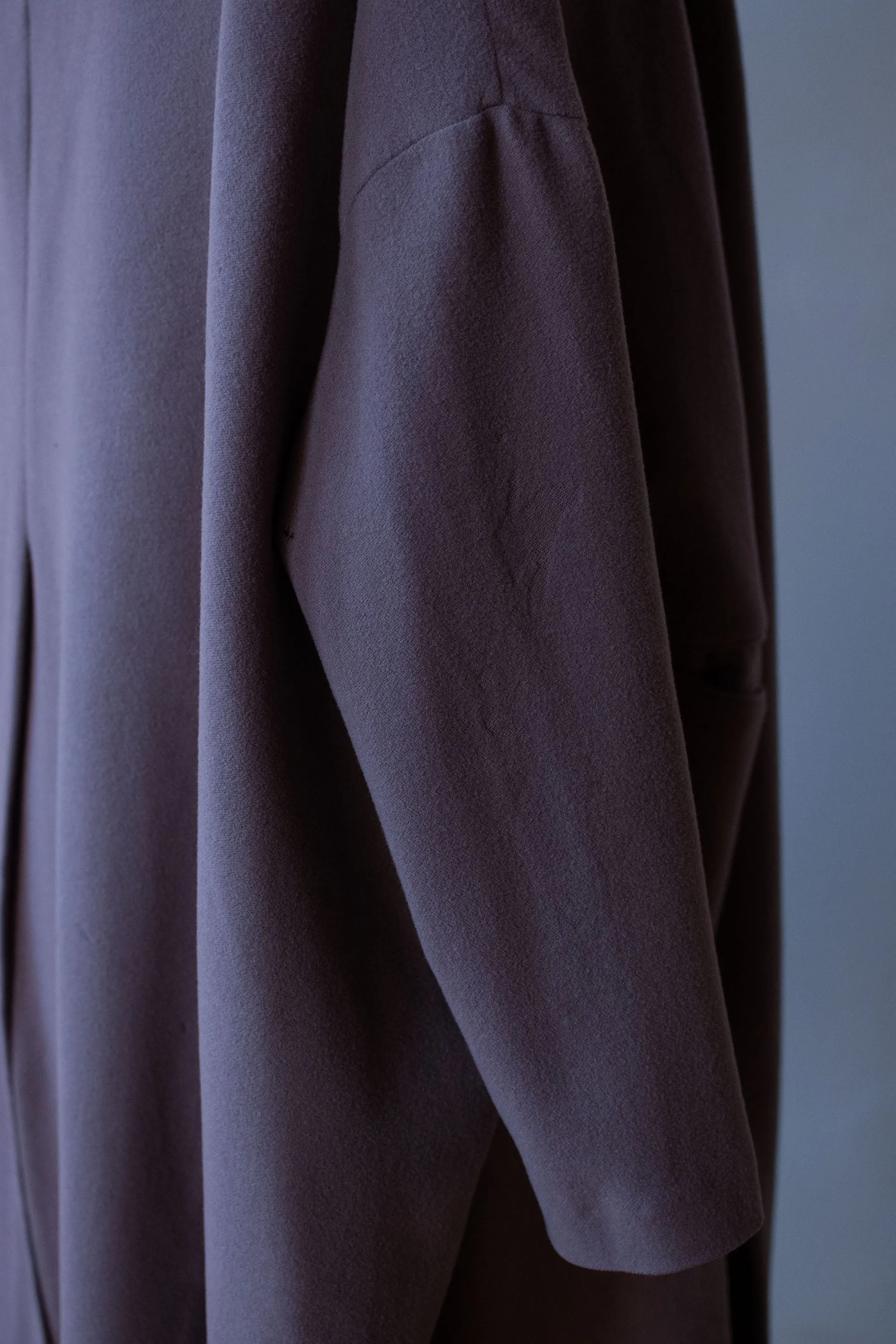 1980s Mauve Wool Coat | Romeo Gigli