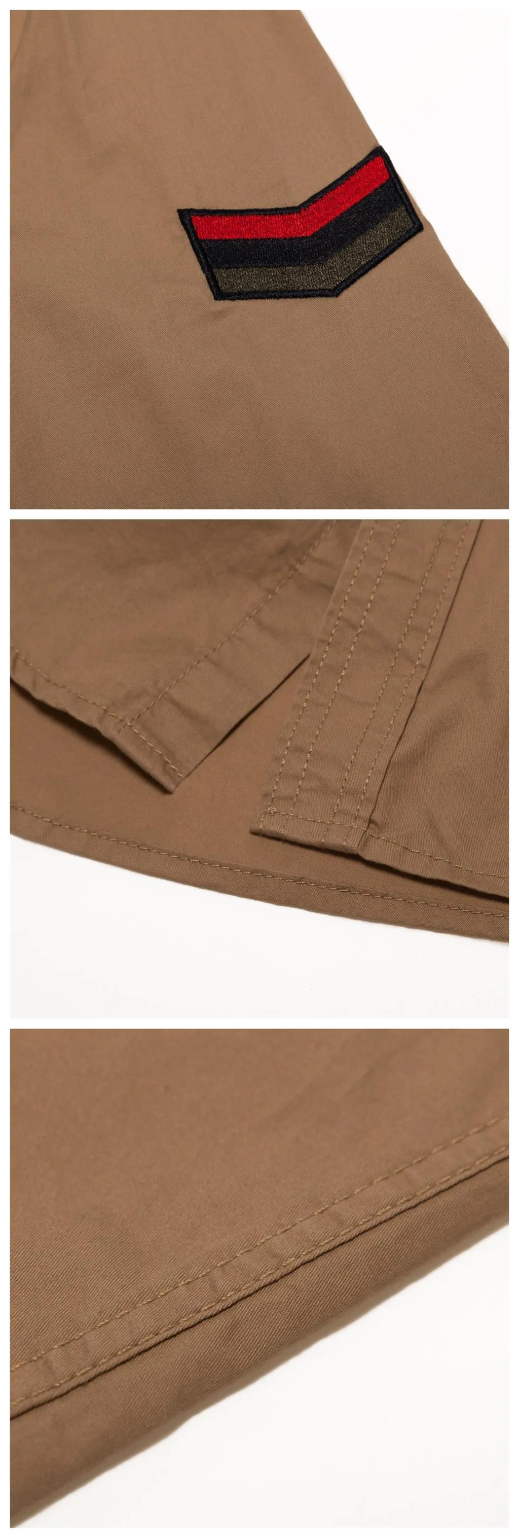 Angelo Ricci™ Cotton Military Long Sleeve Shirt