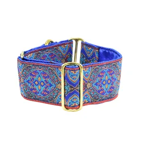 Aristocracy Blue 2" Extra Wide Martingale Dog Collar