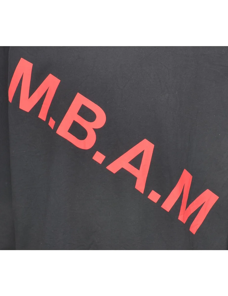 Black M.B.A.M Printed Sweatshirt - M