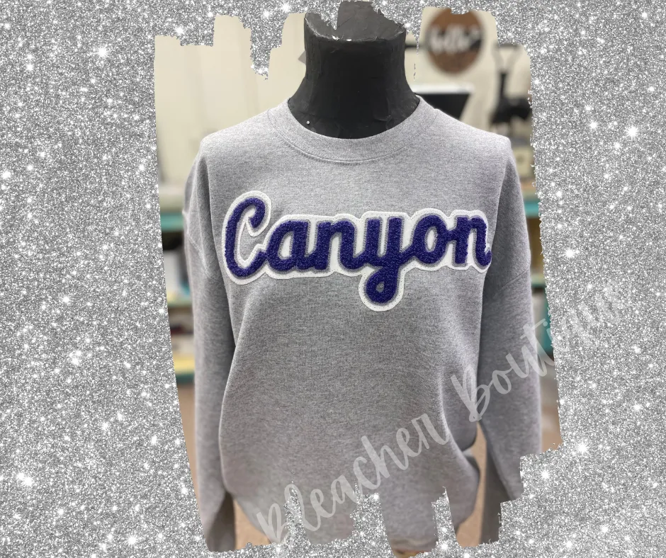 Canyon Chenille Script Sweatshirt