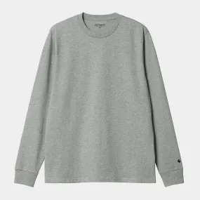 Carhartt WIP Mens Base Long Sleeve T-Shirt - Grey Heather