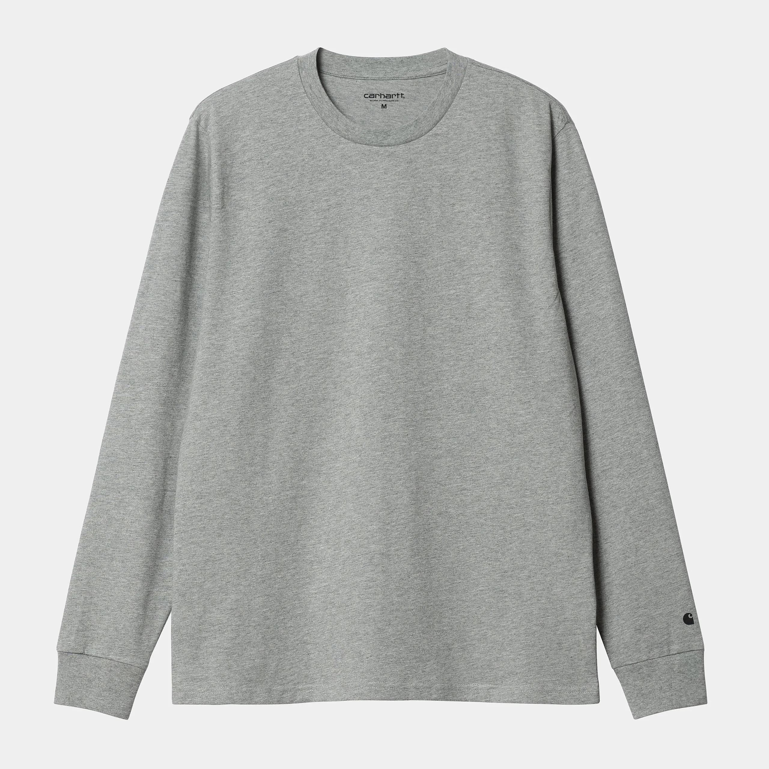 Carhartt WIP Mens Base Long Sleeve T-Shirt - Grey Heather