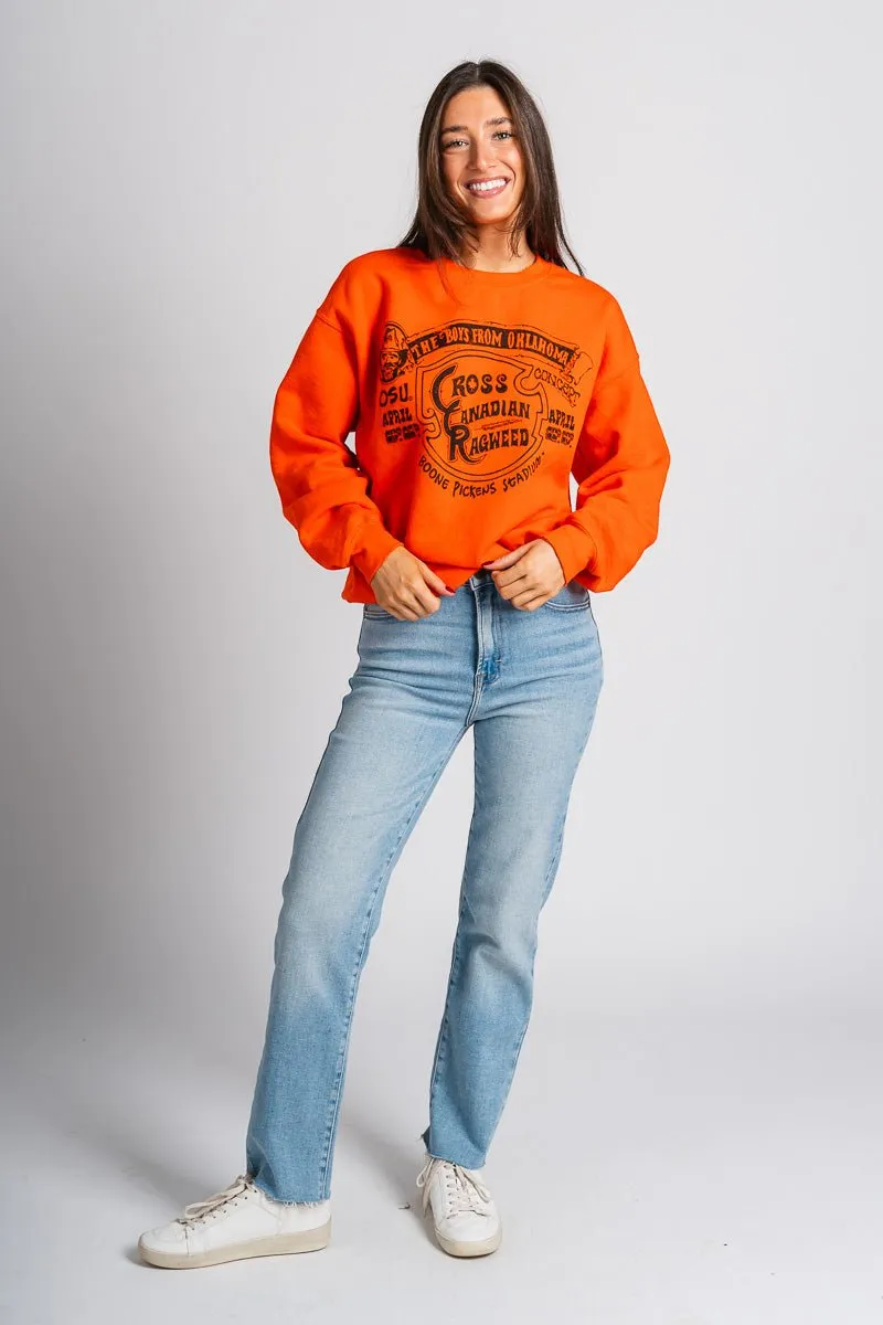 CCR Boys from Oklahoma sweatshirt orange