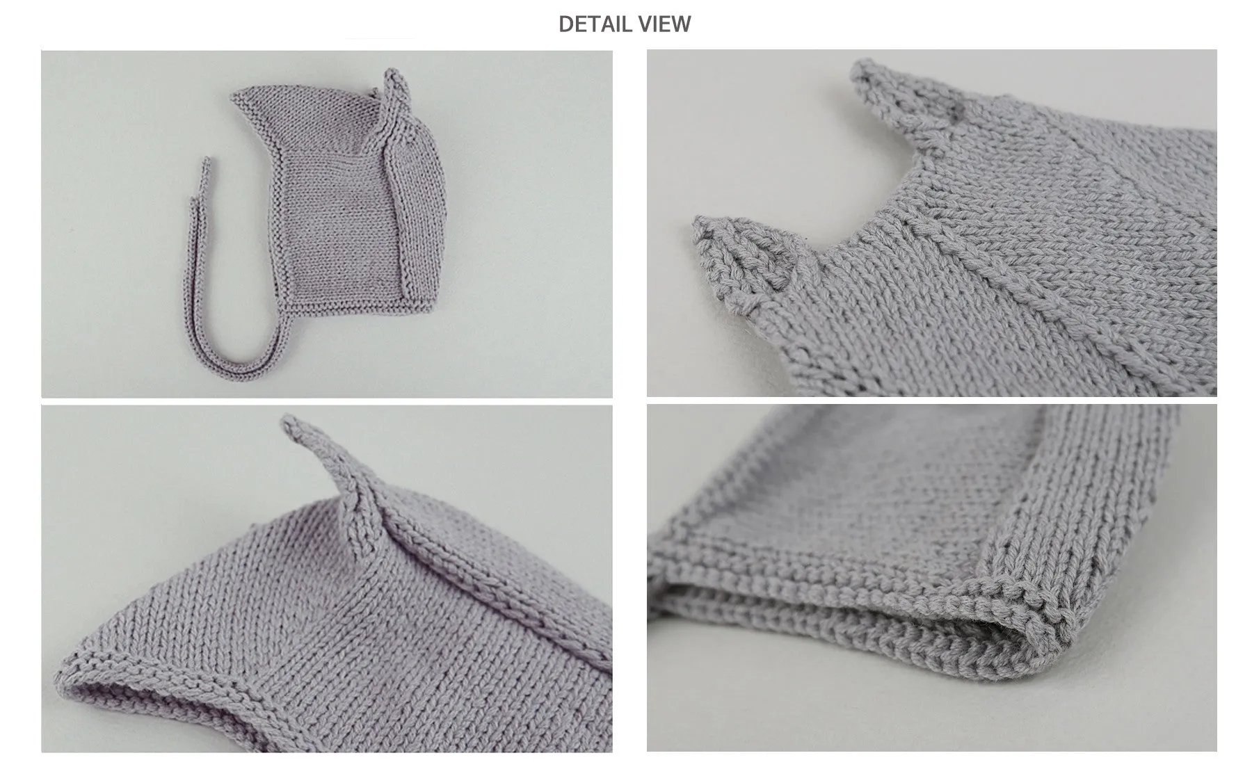 Chou Grey Knit Bonnet