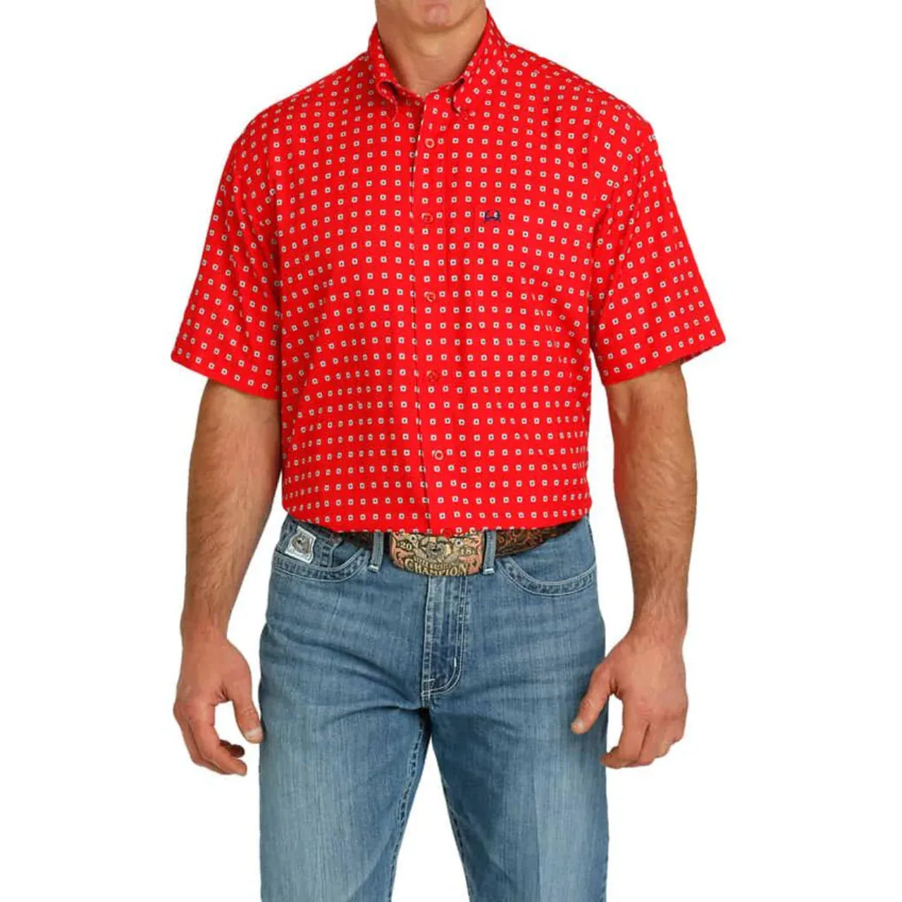 CINCH ARENAFLEX GEO PRINT SS BUTTON