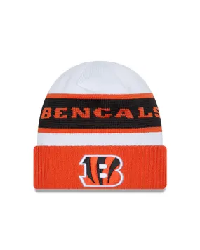 Cincinnati Bengals  New Era 2023 Sideline Tech Cuffed Knit Hat - White/Orange