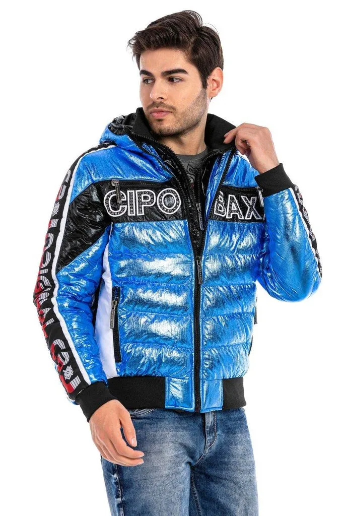 CJ270 Shiny Men's Puffer Jacket