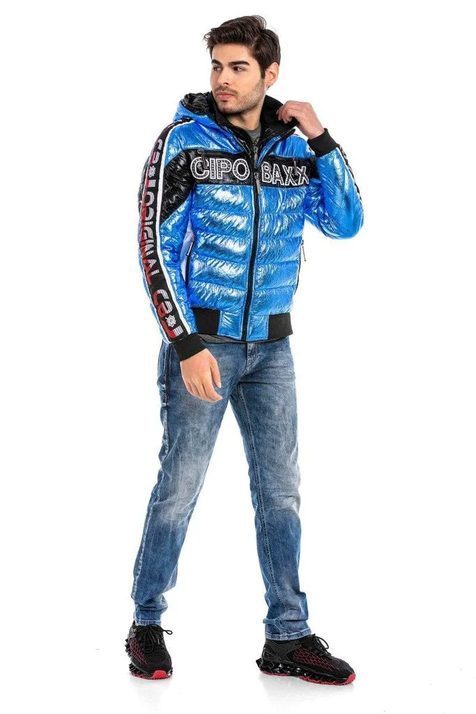 CJ270 Shiny Men's Puffer Jacket