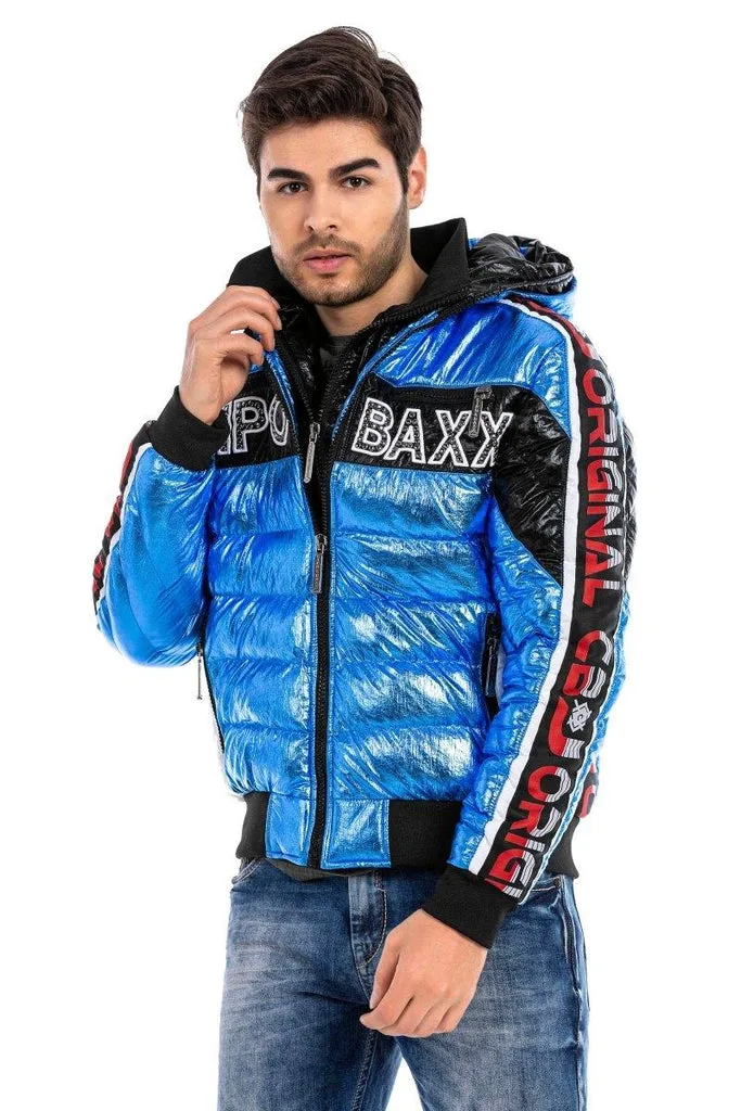 CJ270 Shiny Men's Puffer Jacket