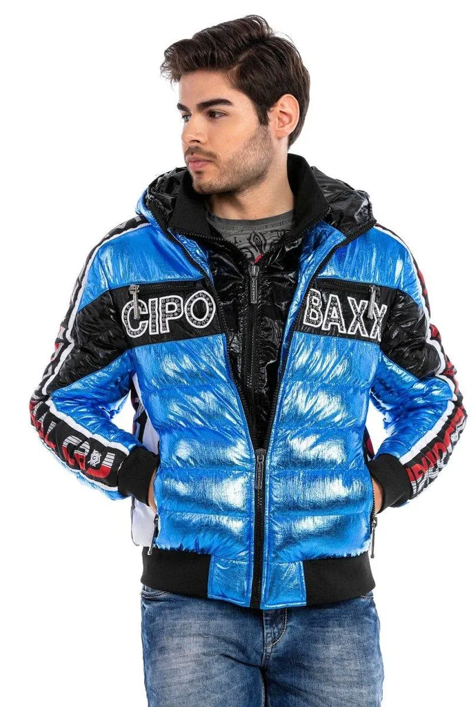 CJ270 Shiny Men's Puffer Jacket
