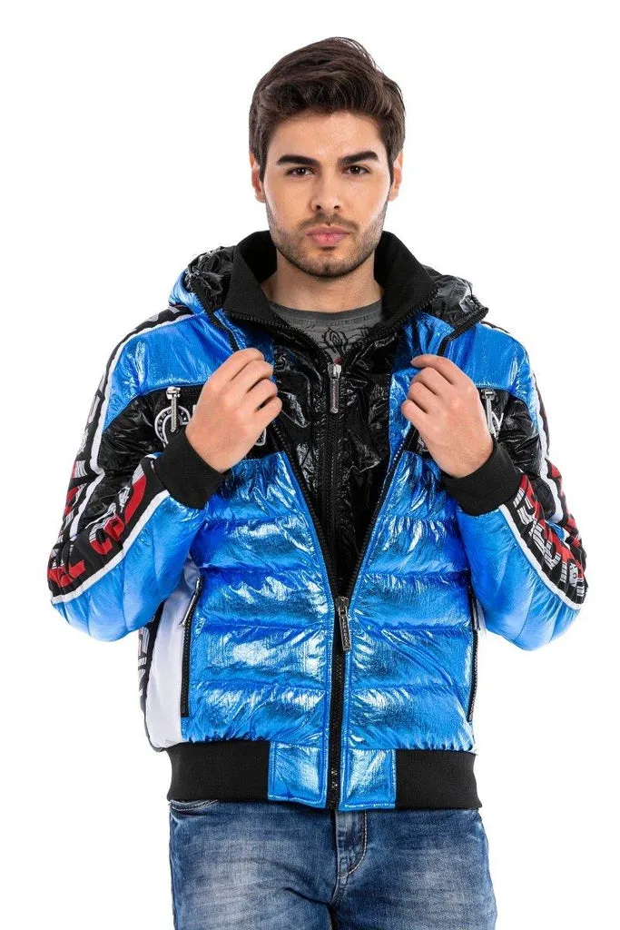 CJ270 Shiny Men's Puffer Jacket