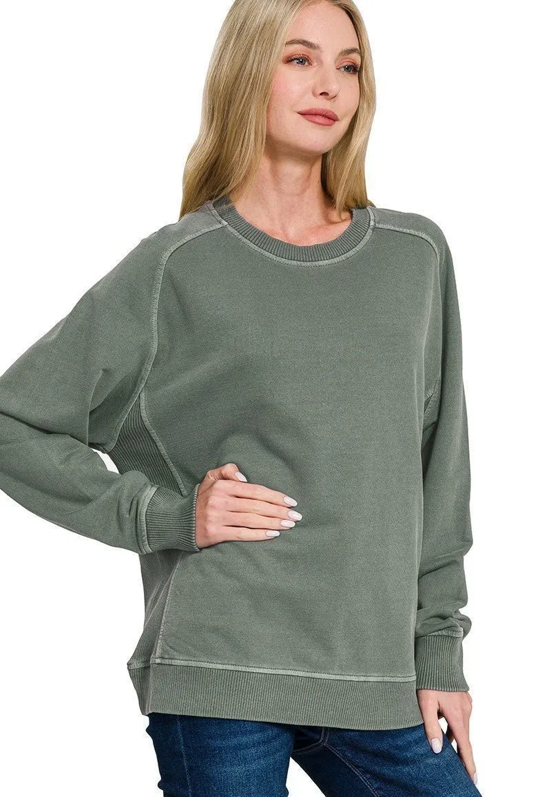 Classic French Terry Pullover Sweatshirt