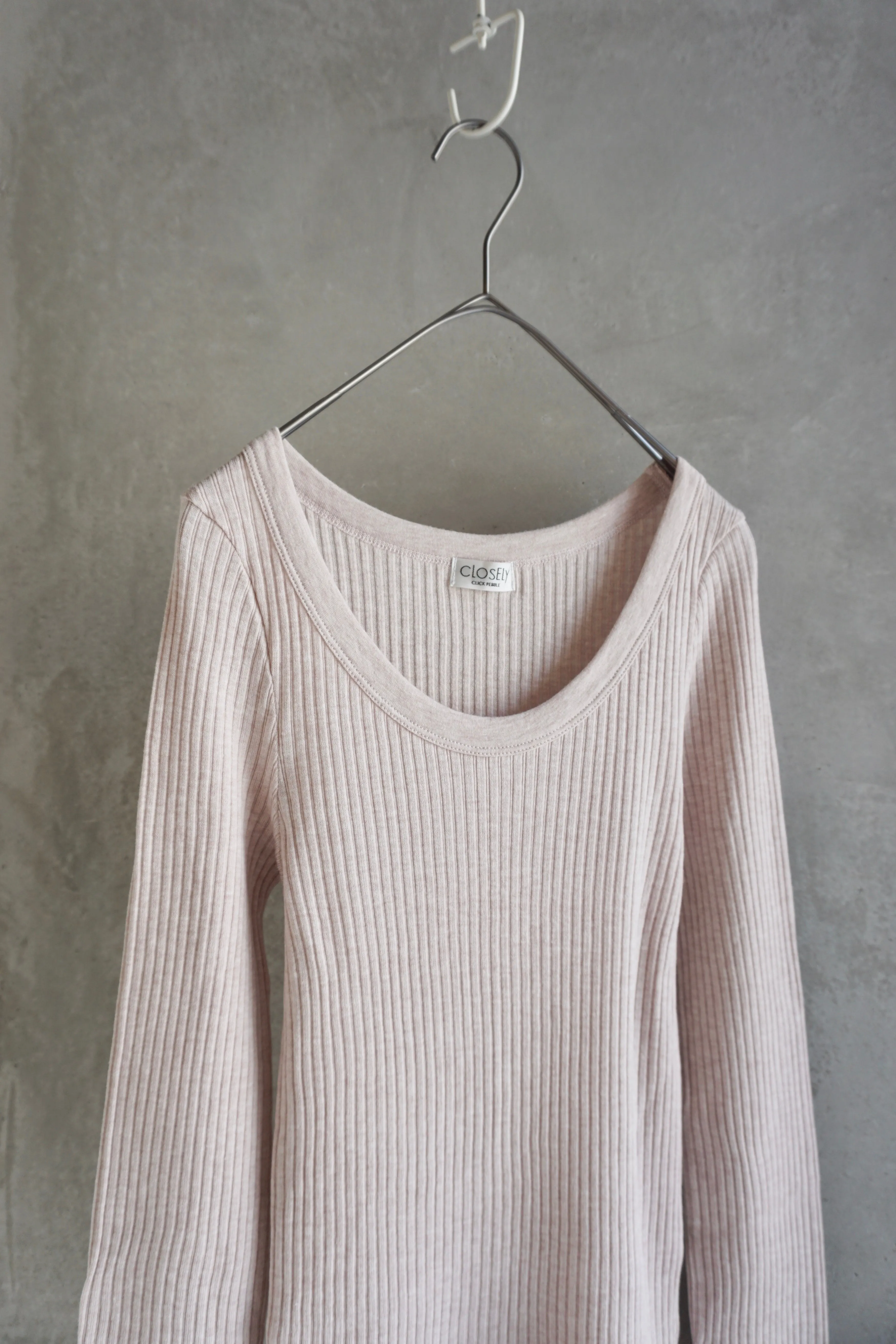 CLOSELY / rib long sleeve