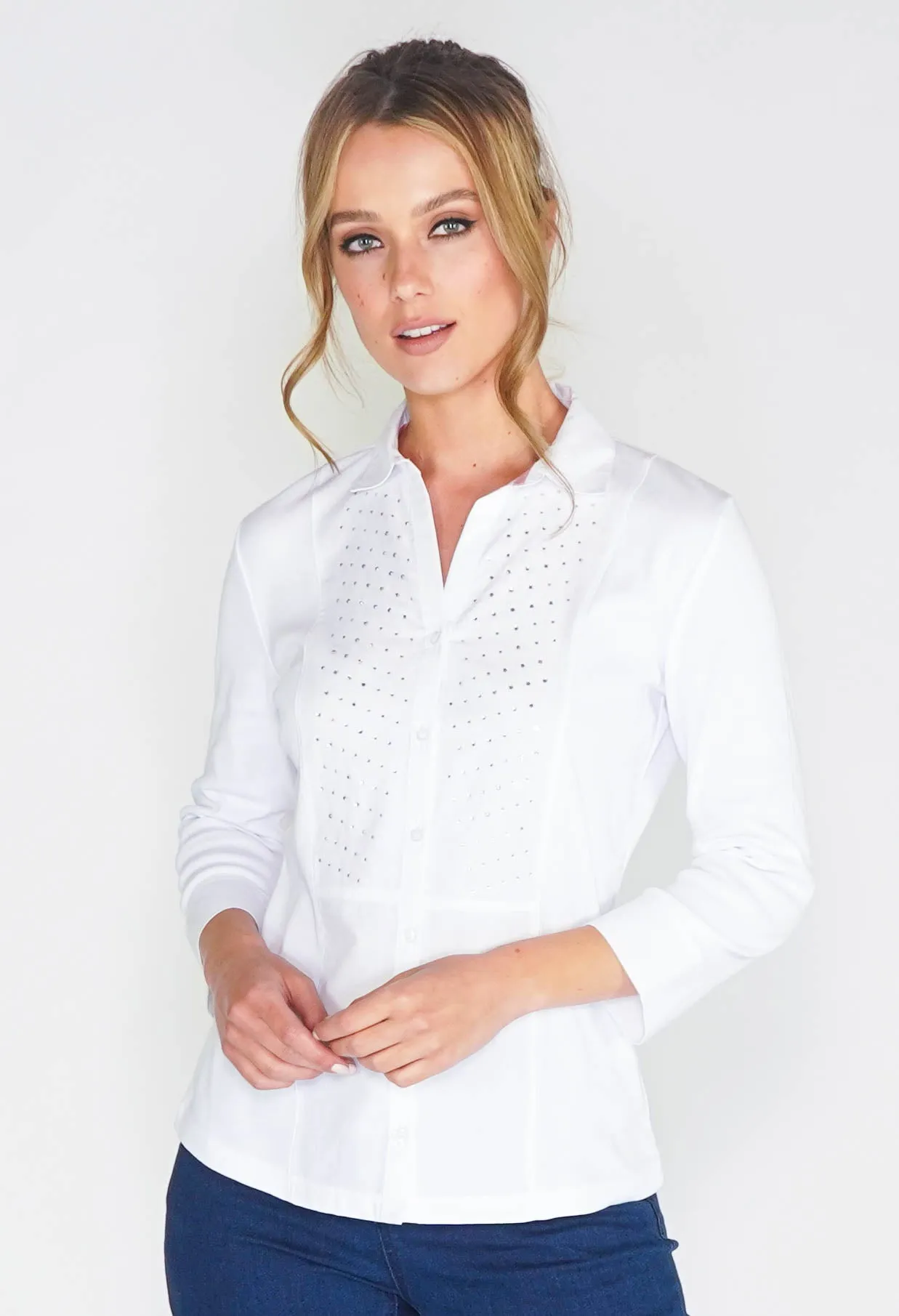 COMFORT COTTON JERSEY DRESS SHIRT