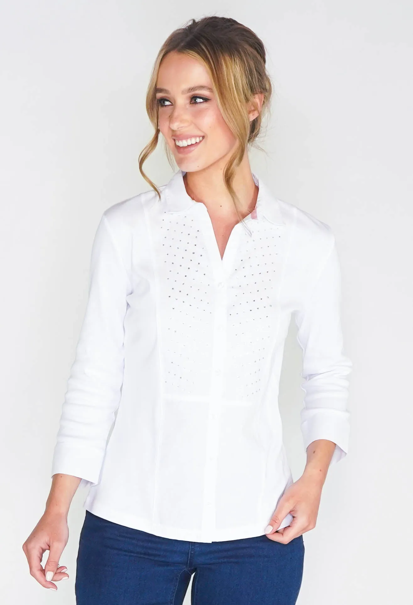 COMFORT COTTON JERSEY DRESS SHIRT