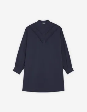 CRAFT EMBROIDERY SHIRT DRESS