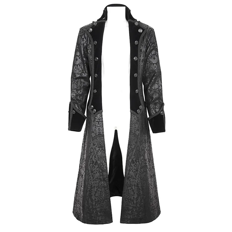 CT216 Gothic pattern long men's jacket