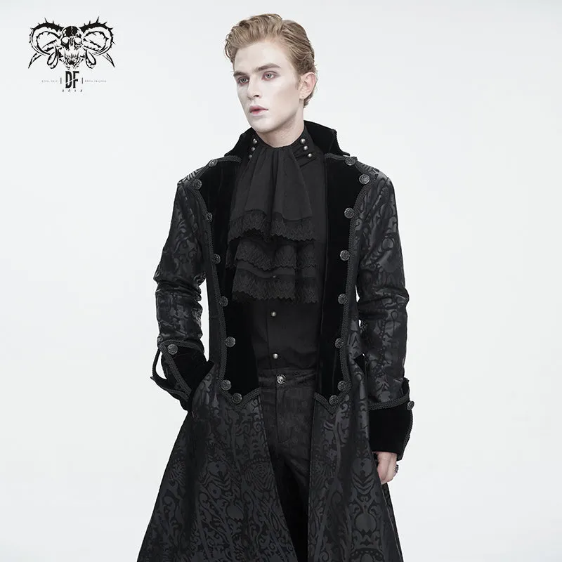 CT216 Gothic pattern long men's jacket