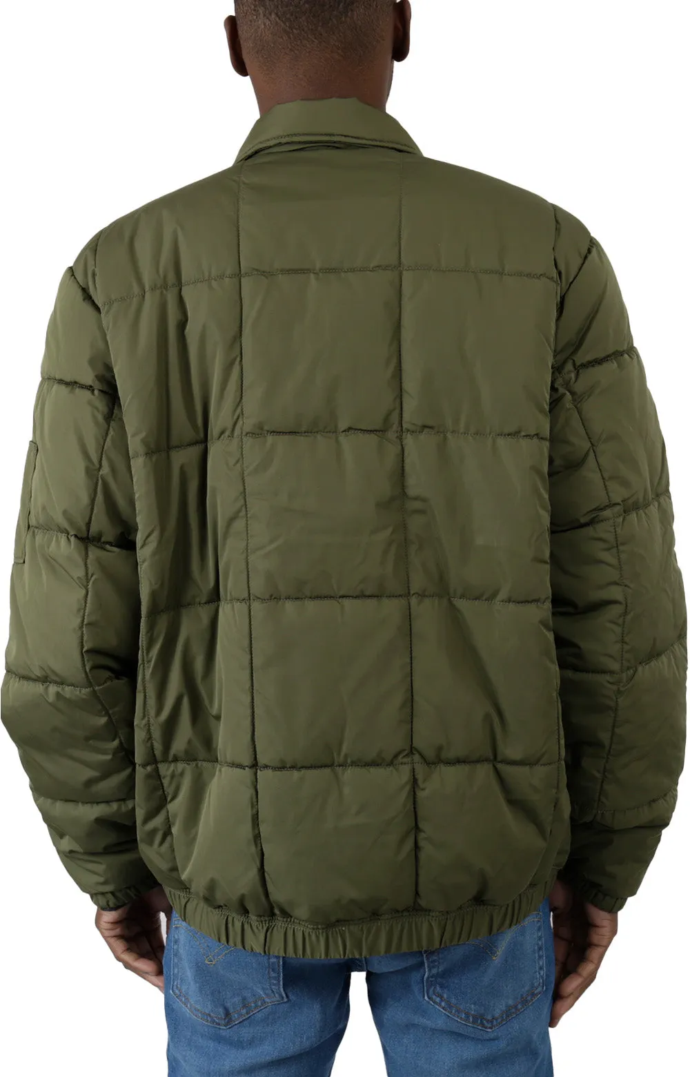 Dickies Eisenhower Puffer Jacket Military Green 100% Polyester Tje07Ml