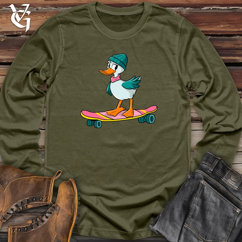 Duck With Skateboard Long Sleeve