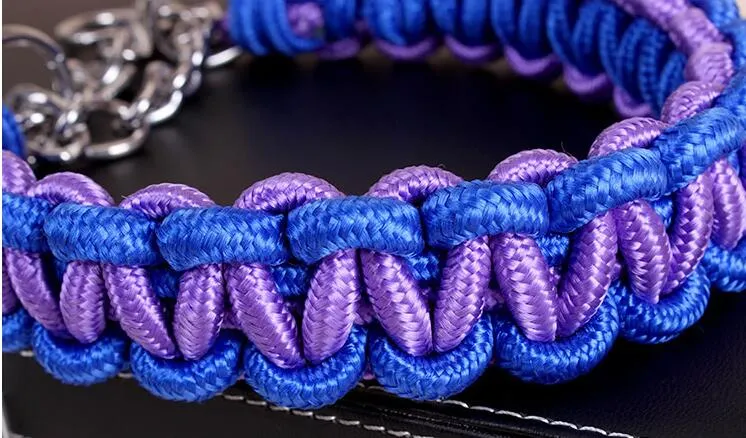 Durable Chain Large Dog Collar Leash Set
