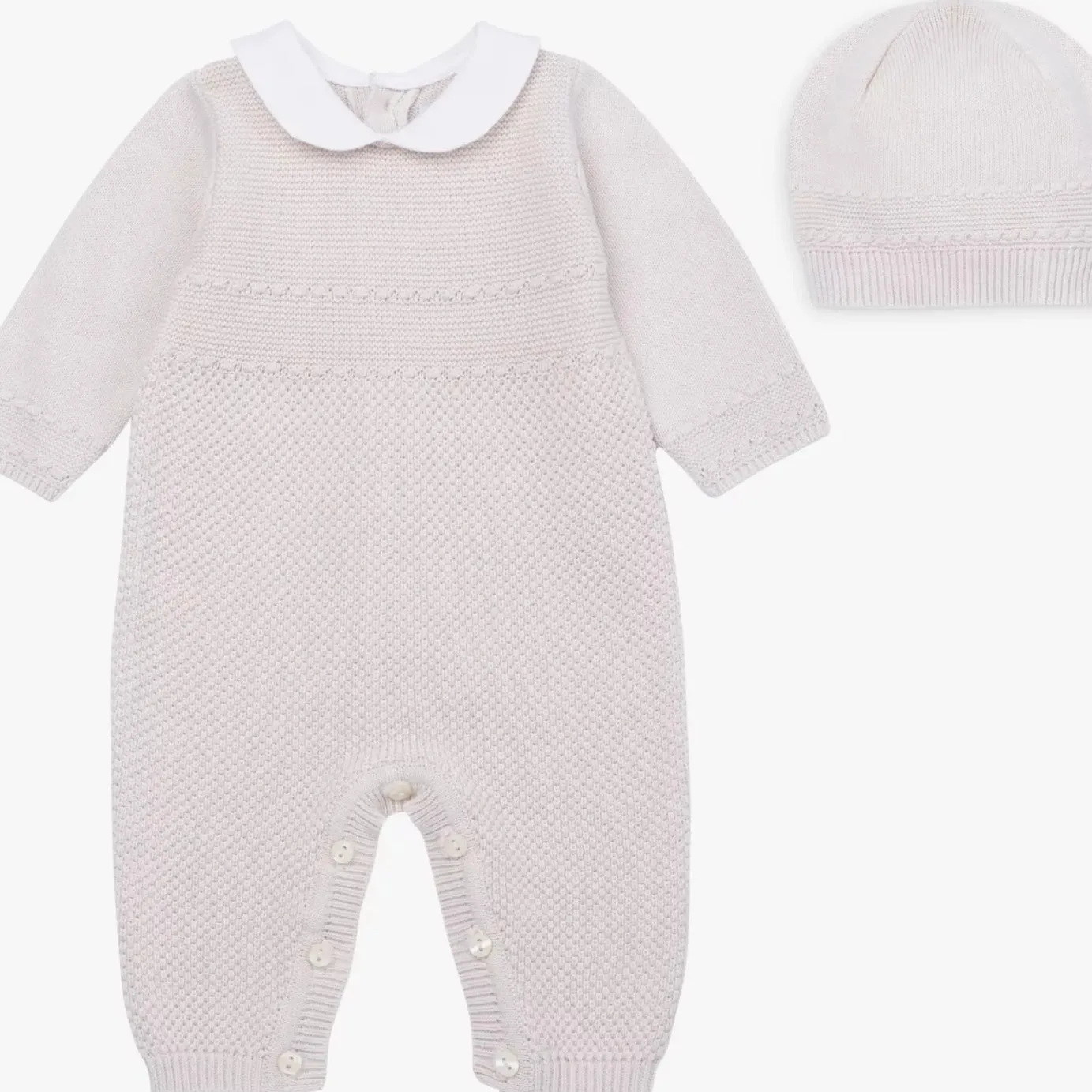 Emile et Rose Harley Stone knit all in one & hat - AW24/25