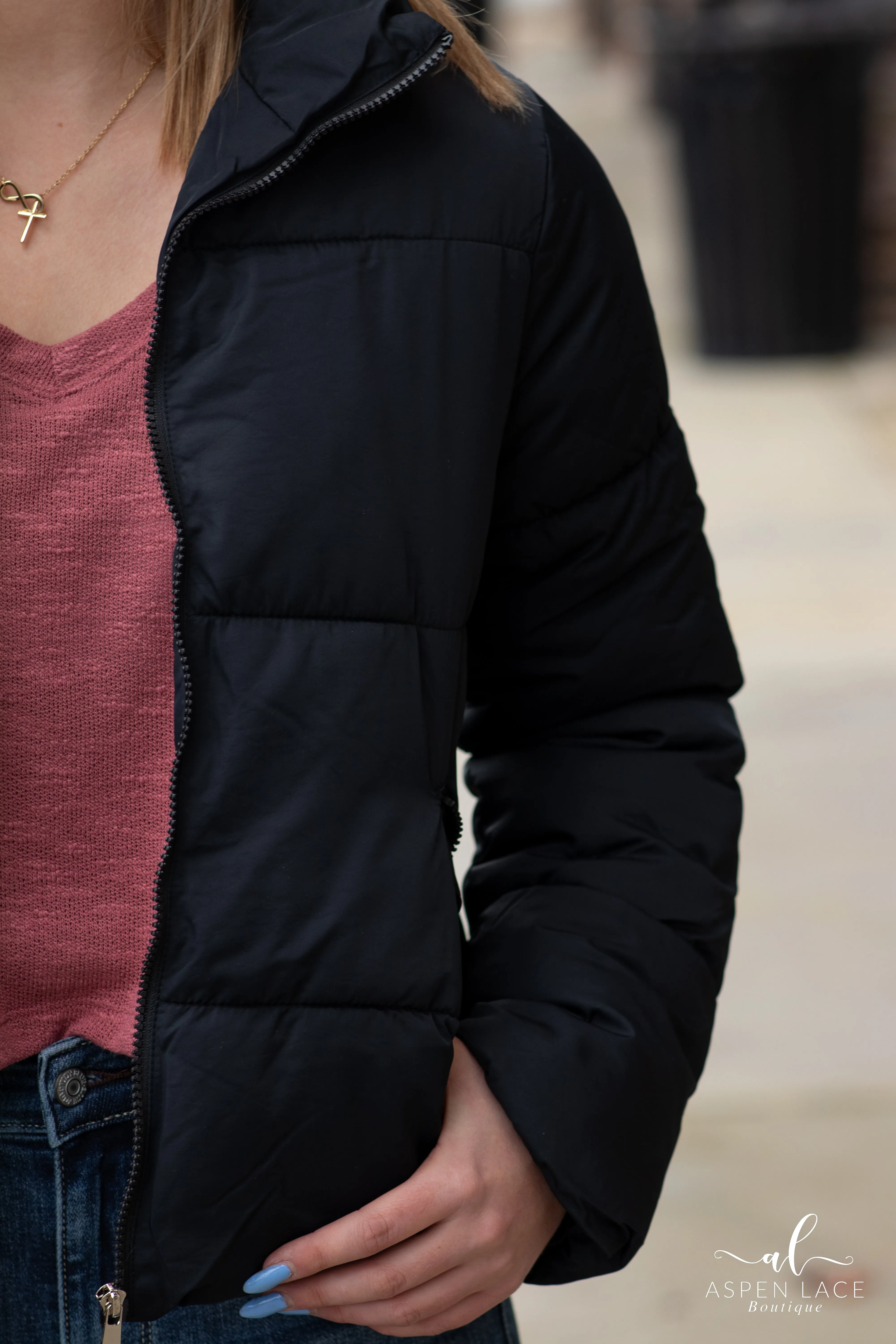 Emilia Puffer Jacket (Black)