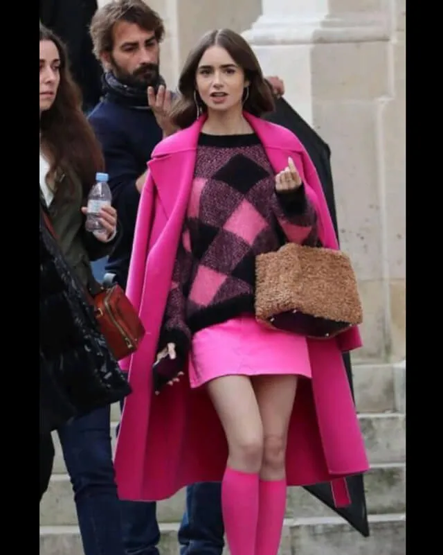 Emily in Paris Pink Long Coat