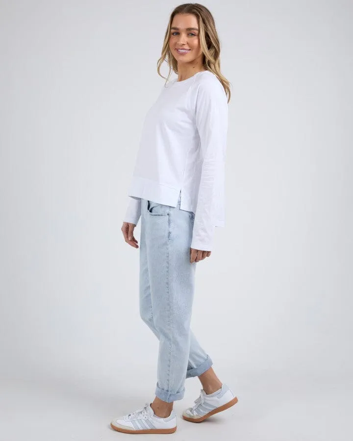 ENDLESS LONG SLEEVE TEE WHITE.
