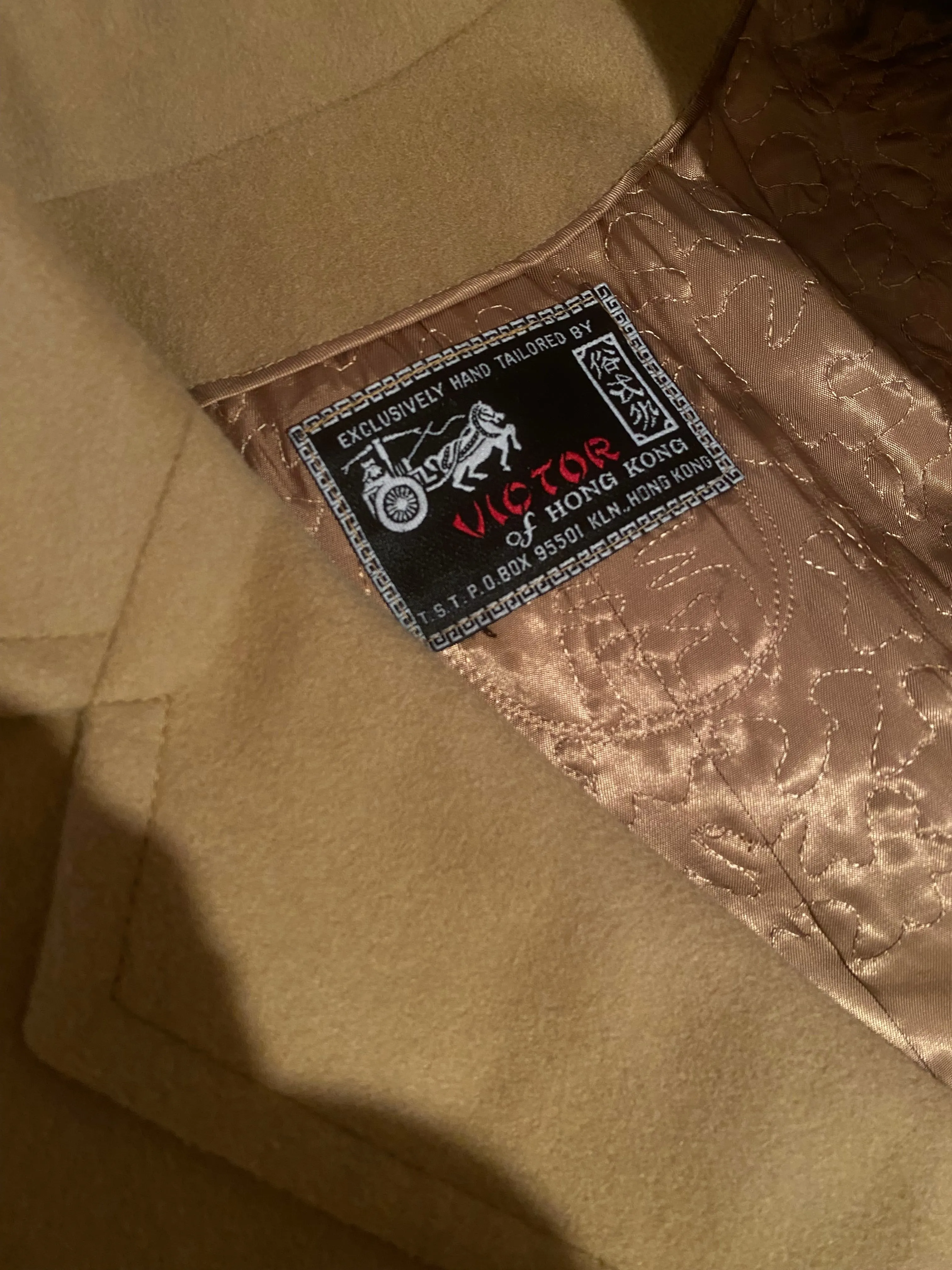 Eternally Chic 1960's Camel Hair Longline Coat / Medium