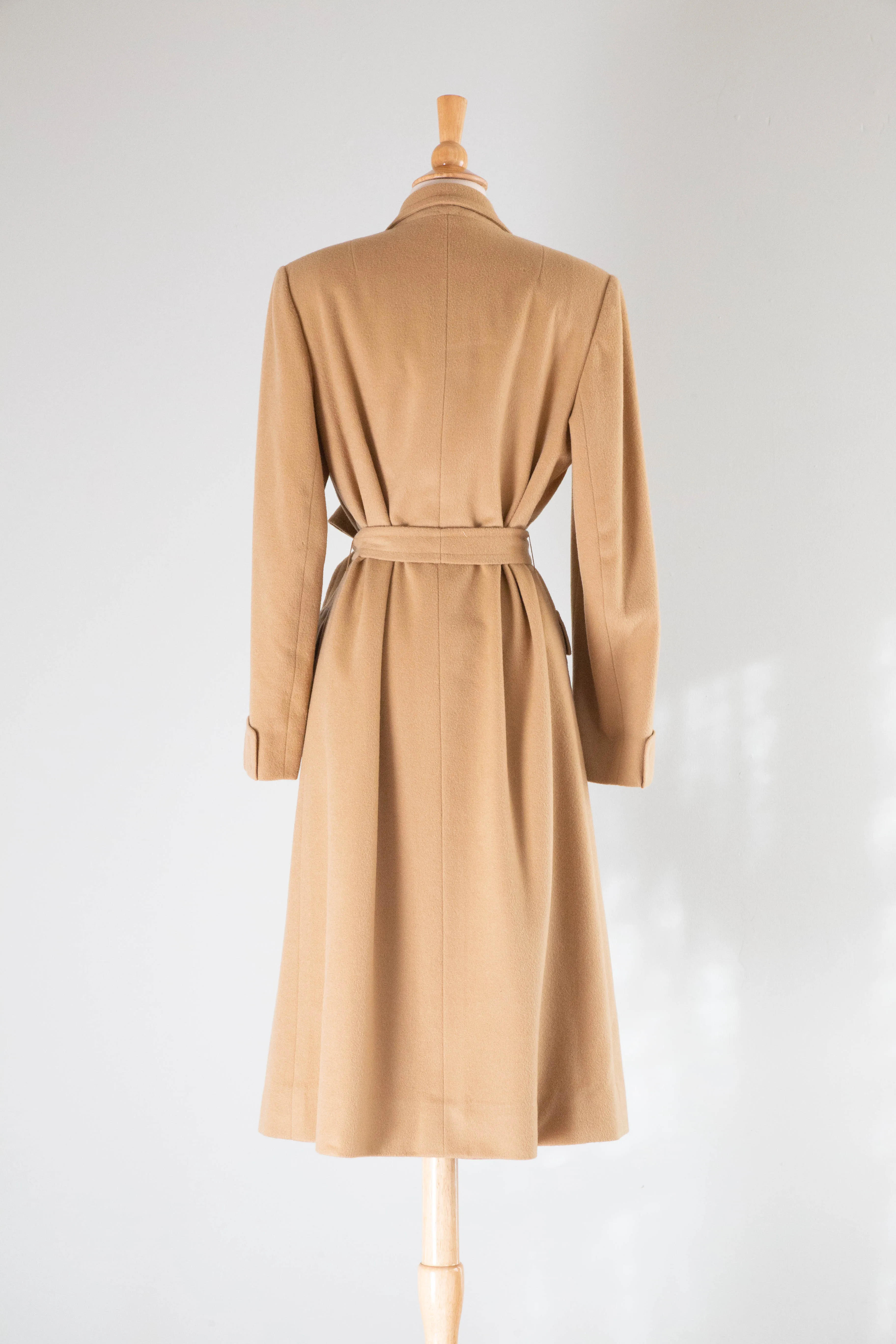 Eternally Chic 1960's Camel Hair Longline Coat / Medium
