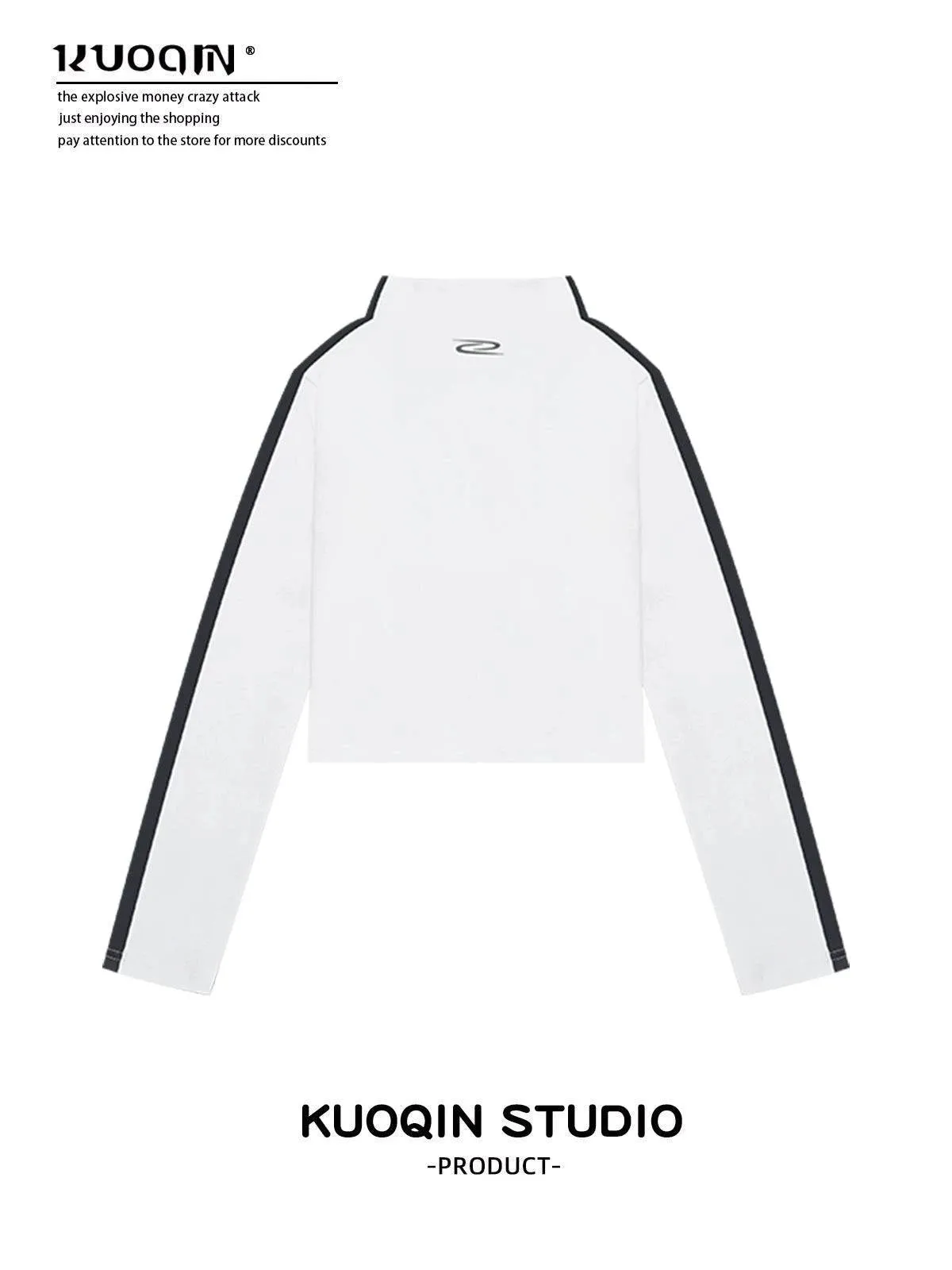 Fancy Black Short Slim Long Sleeve T-shirt Top