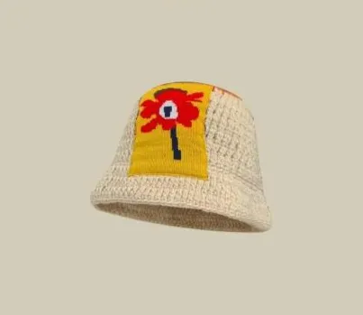 Flower Knit Hat