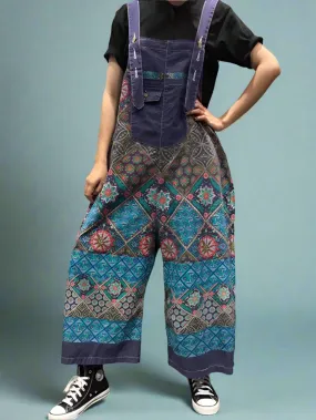 Flowy Functionality Cotton Overall Dungaree
