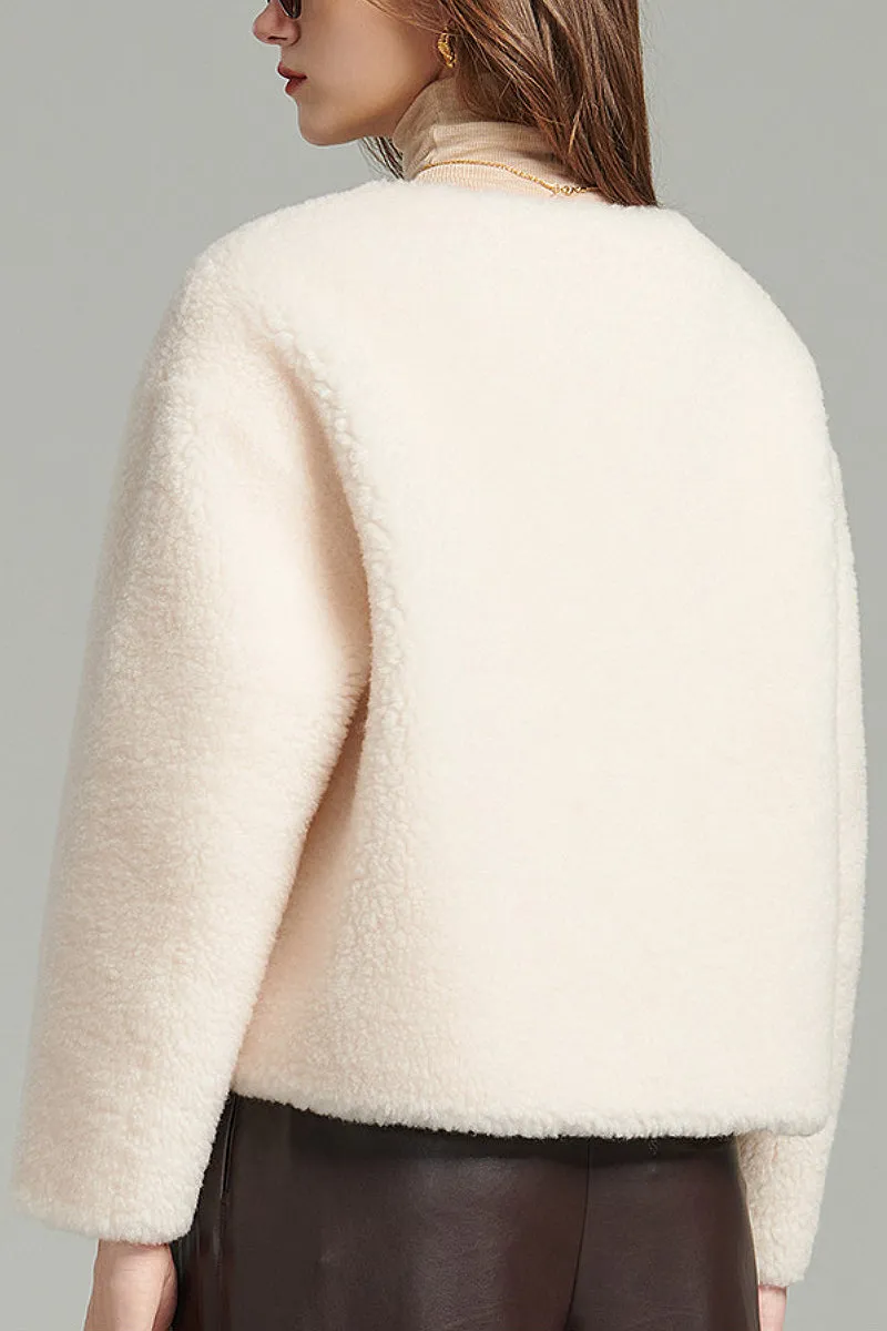 French Style Petite Shearling Jacket