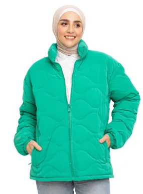 Green Puffer Jacket 8