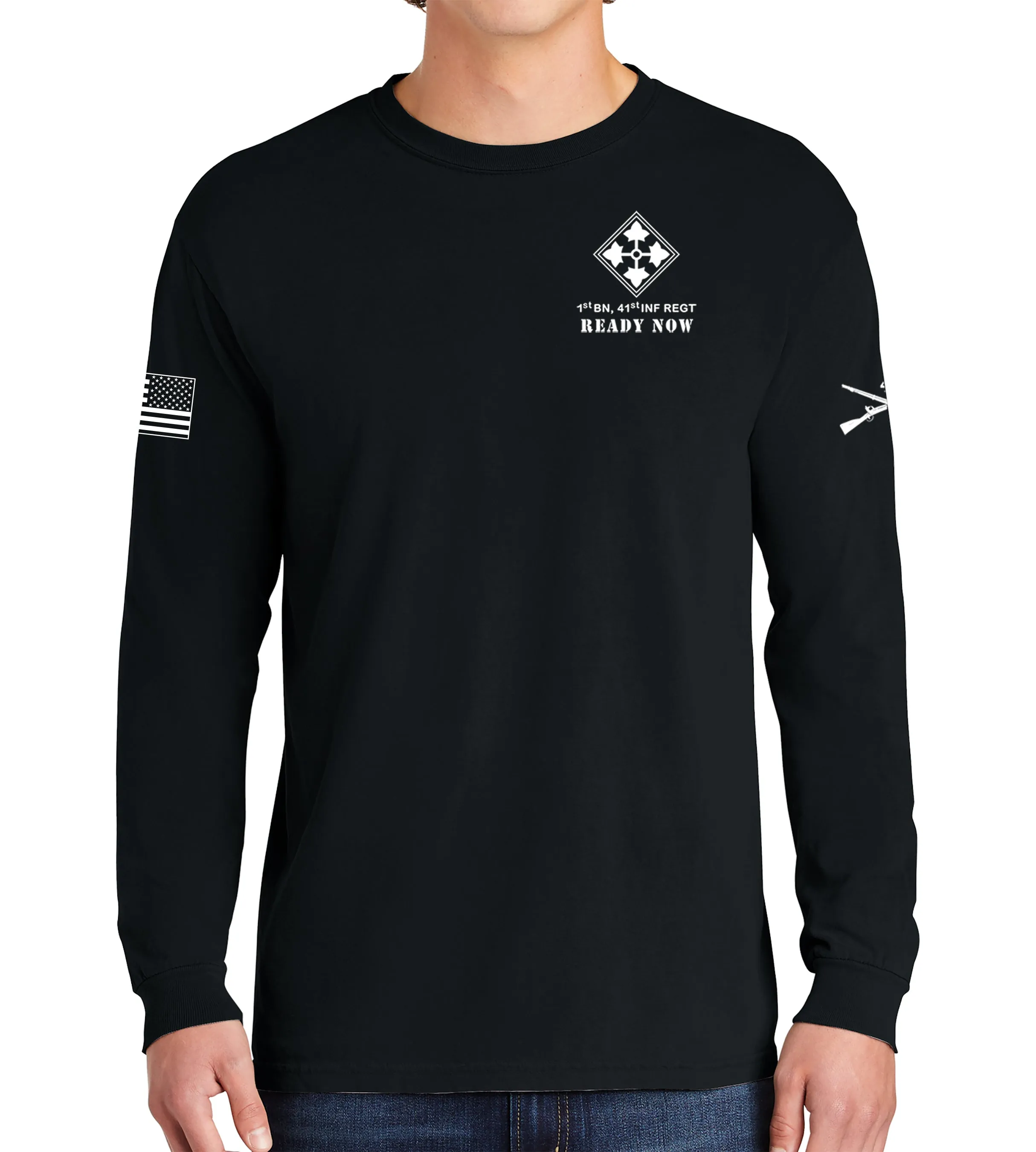 HAVOC Long Sleeve 50-50 Blend Unisex Shirt. This shirt IS approved for PT.