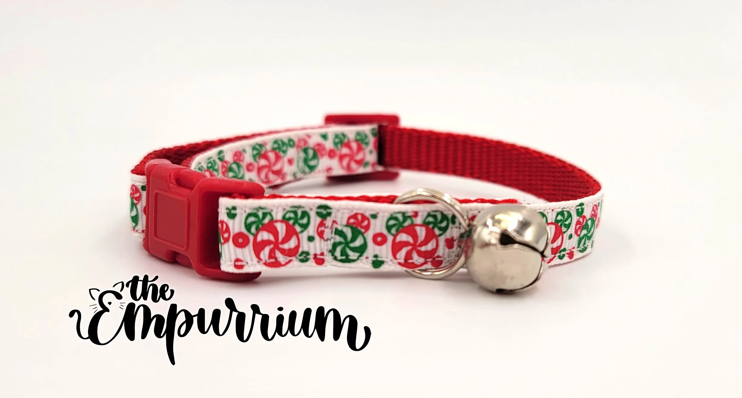 Holiday Cat Collar - Hidden Mouse Mint