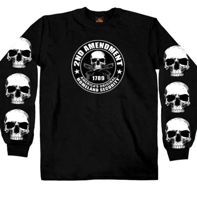Hot Leathers 2nd Amendment Long Sleeve Double Sided T-Shirt