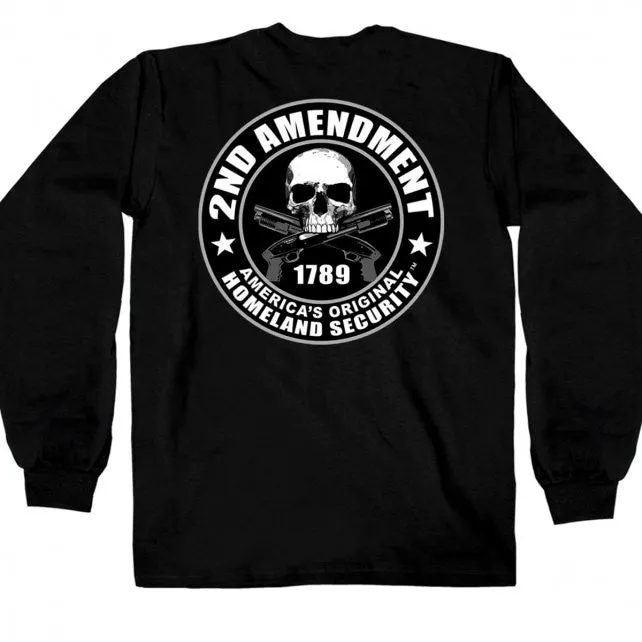 Hot Leathers 2nd Amendment Long Sleeve Double Sided T-Shirt