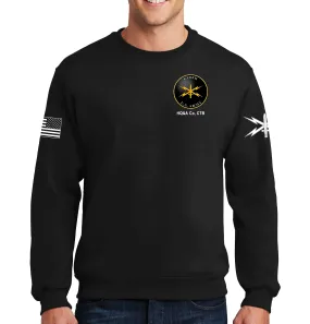 HQ&A OCC Cyber U.S. Army Crest 50-50 Blend Crewneck Unisex Sweatshirt. This shirt IS approved for PT. (Copy)