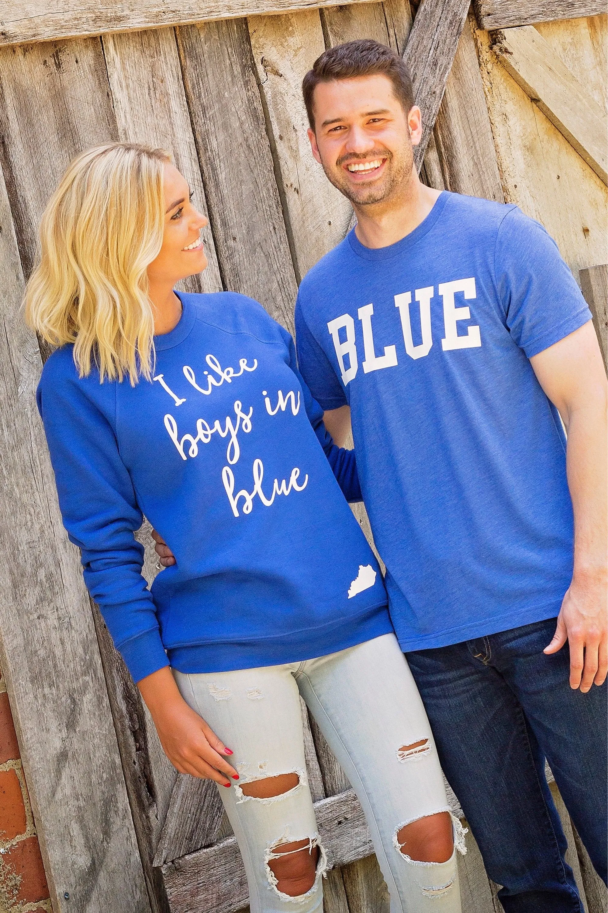 I Like Boys in Blue-Tshirt