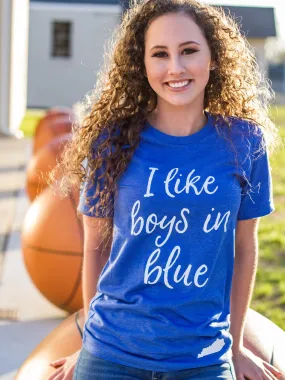 I Like Boys in Blue-Tshirt