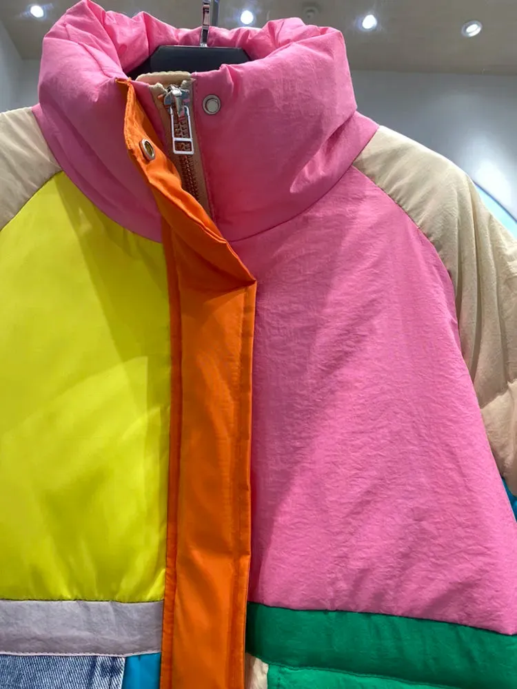 In Living Color Puffer Coat