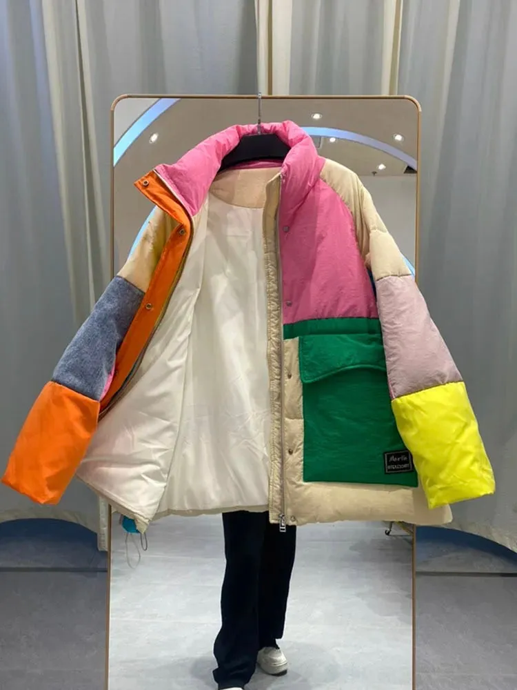 In Living Color Puffer Coat