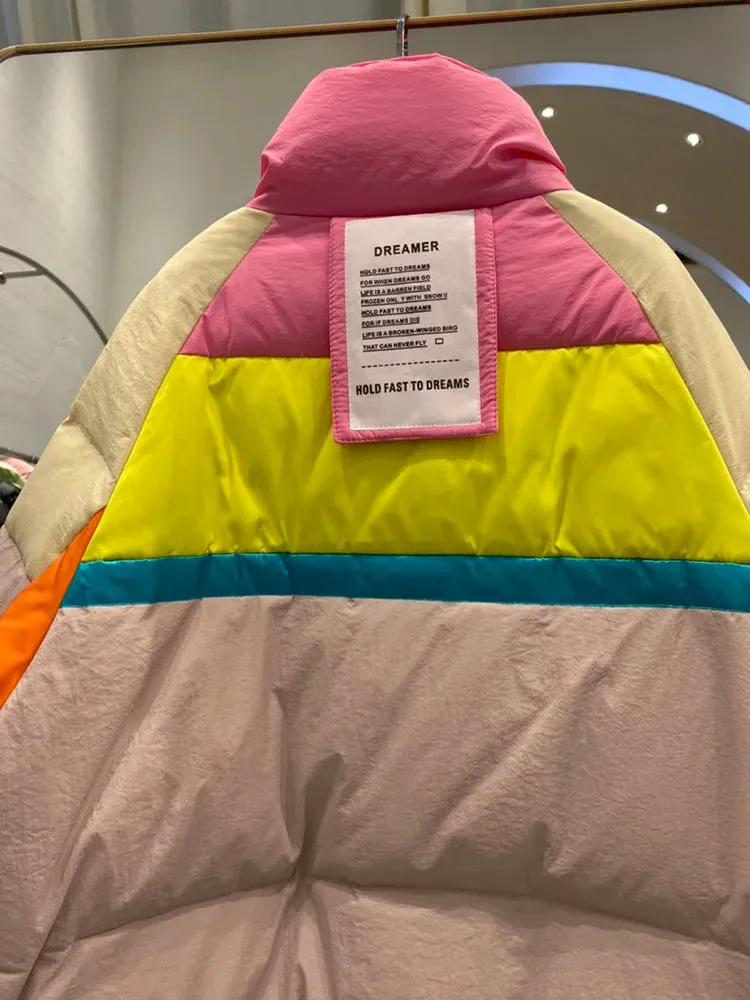 In Living Color Puffer Coat